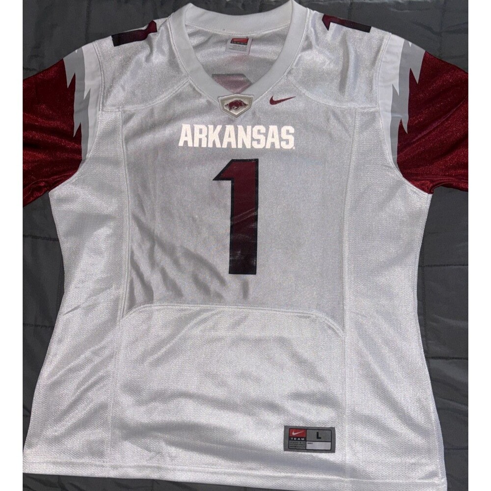 Nike Arkansas Razorbacks Football Jersey  #1 Youth Large (12-14)
